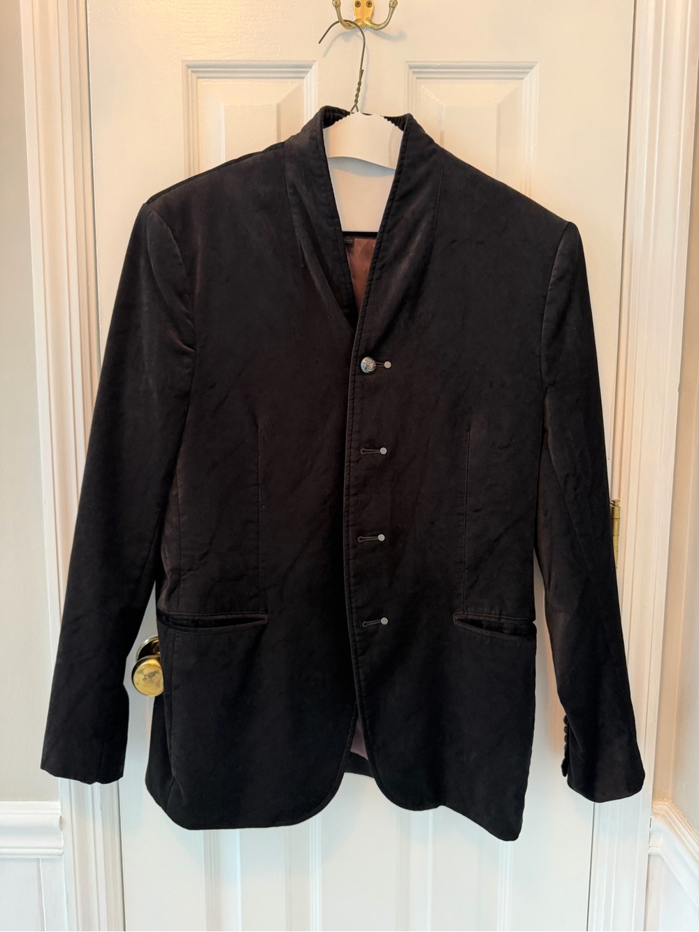 John Varvatos Men's Black Velvet Blazer